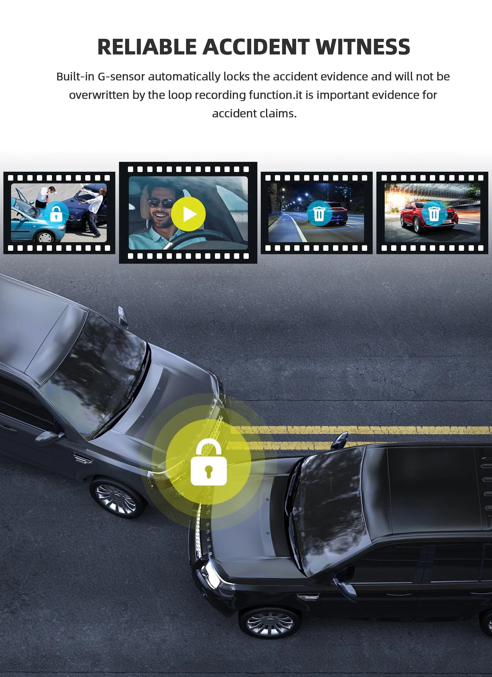 WiFi 3 Channel Dash Cam 2K+1080P+1080P@30fps with GPS Speed, 4K Dual Dashcam Front and Inside, Triple Car Dash Camera with Type C Port, WDR, IR Night Vision, 170° Wide Angle, 24hr Parking Monitor