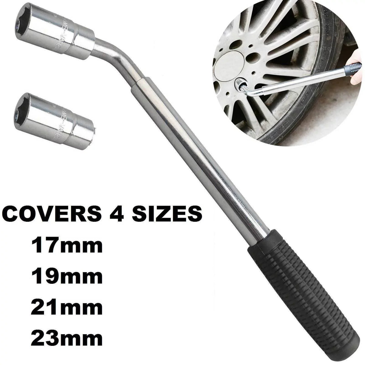 Dayplus Heavy Duty 2 Ton Scissor Jack + Extendable Wheel Wrench Car Van Repair Tool Kit