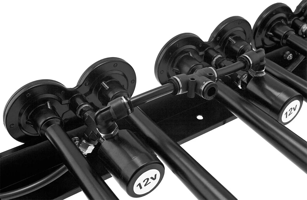 Vixen Horns OCTOPOD Train Horn Kit for Trucks/Car/Semi. Complete Onboard System- 200psi Air Compressor, 3 Gallon Aluminum Tank, 8 Trumpets.Super Loud dB.Fits Vehicles like Pickup/Jeep VXO4830AB/8124XB