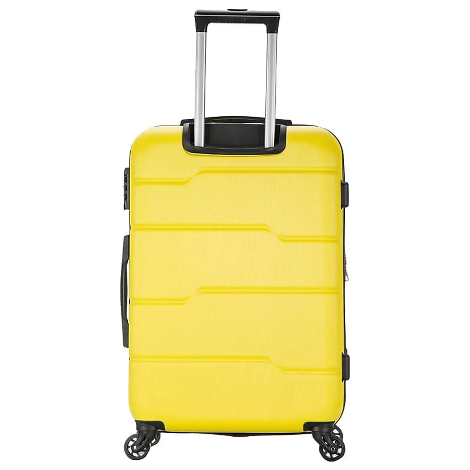 DUKAP RODEZ Plastic 4-Wheel Spinner Luggage Yellow (DKROD00M-YEL)