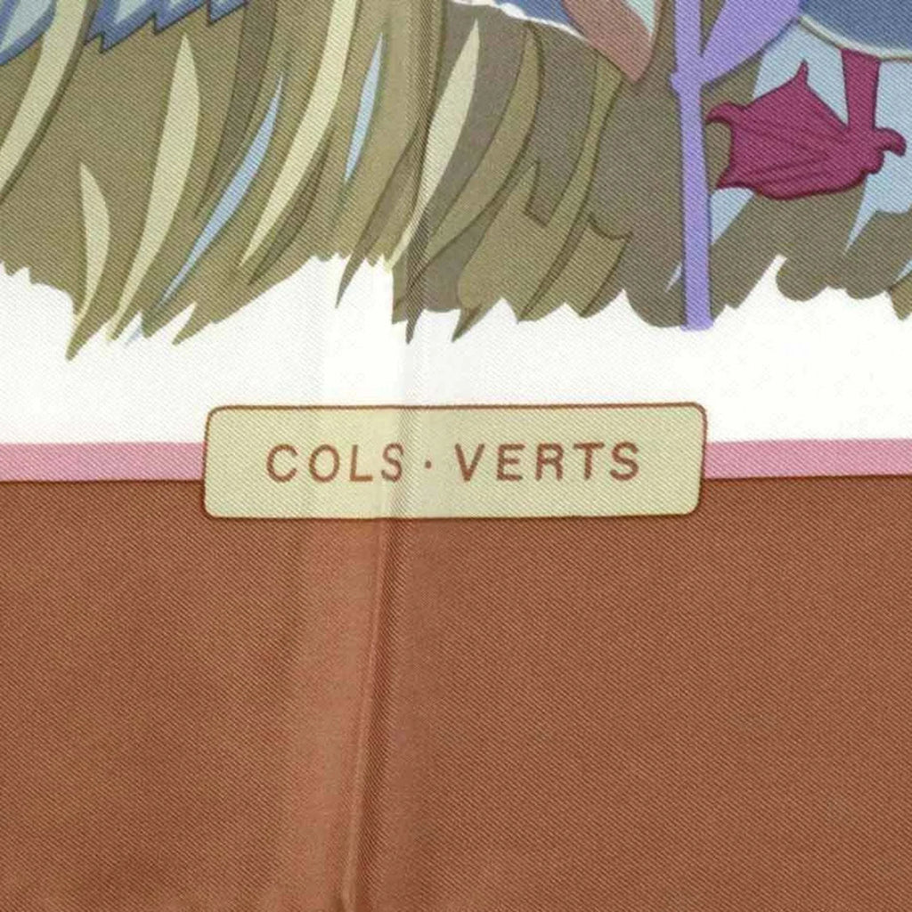 Pre-Owned HERMES Scarf Carre90 Silk Pink/Multicolor Women's (Good)