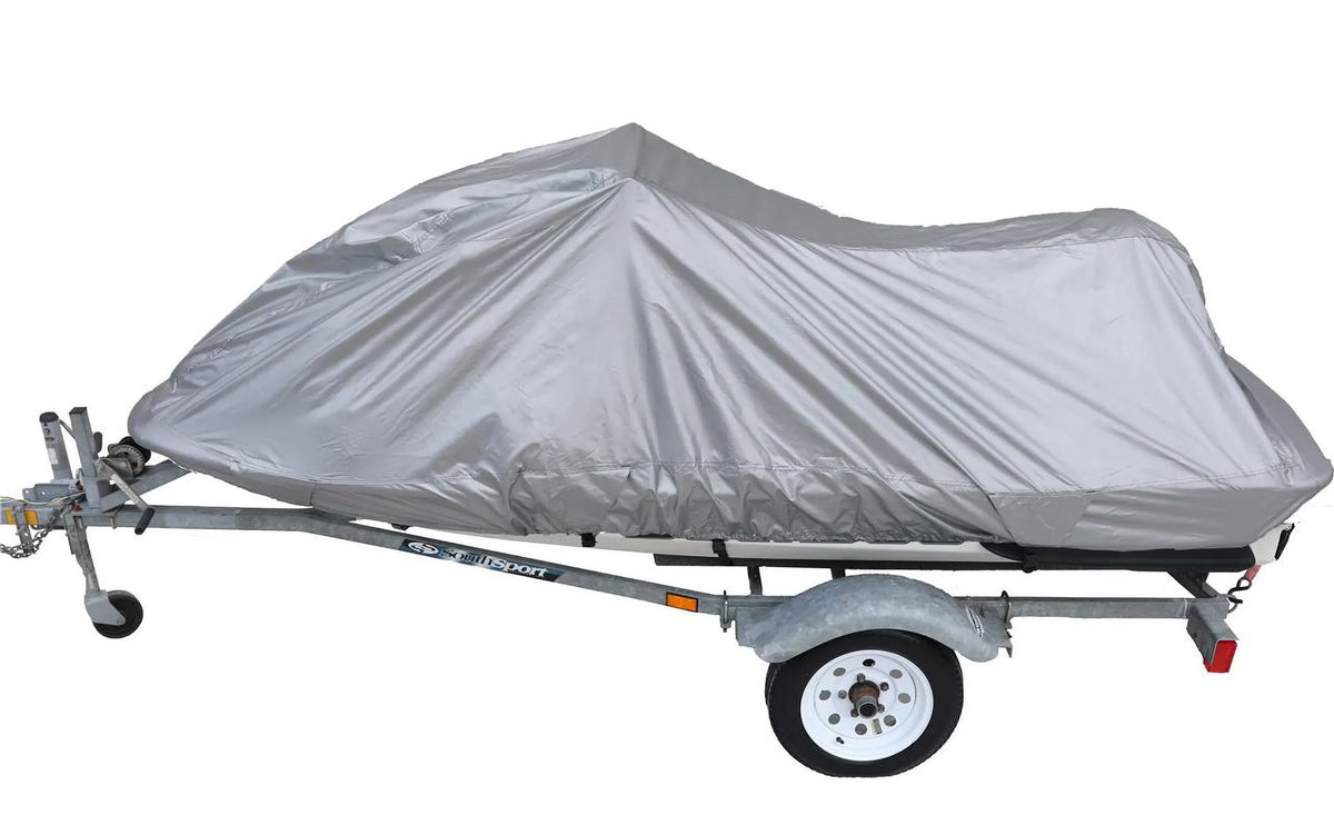 UV Reflective, Travel, Storage and Mooring Watercraft PWC Jet Ski Cover for Sea Doo Bombardier Wakeboard 2004
