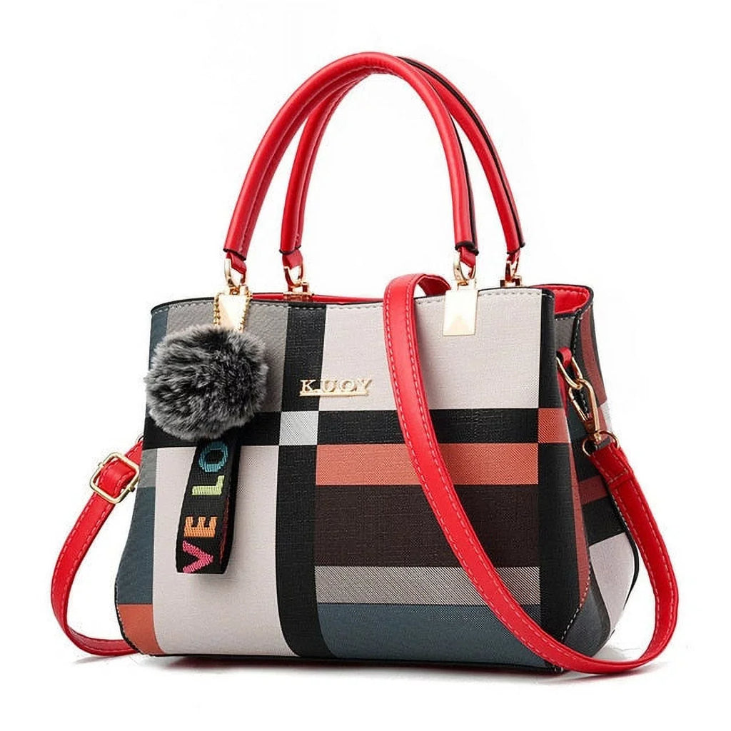 Women New Luxury Handbag  Stitching Wild Messenger Bags Designer Brand Plaid Shoulder Bag Ladies Totes