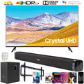 Samsung UN65TU8000 65-inch 4K UHD Smart LED TV (2020) Bundle with Deco Gear 60W Soundbar & Subwoofer, Wall Mount, Surge Adapter, Screen Cleaner and TV Digital Essentials (65TU8000 65 Inch TV 65" TV)