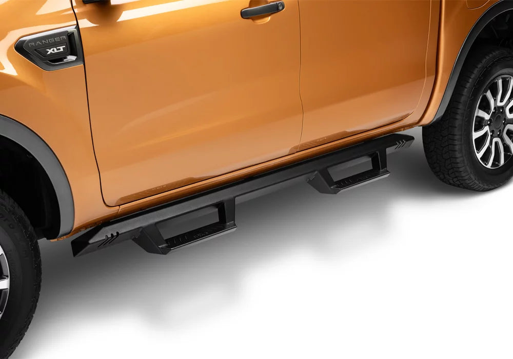N-Fab by RealTruck Epyx Steps | Textured Black, Cab Length | Exf19Cc-Tx | Compatible with 2019-2020 Ford Ranger Crew Cab All Beds, SRW Gas