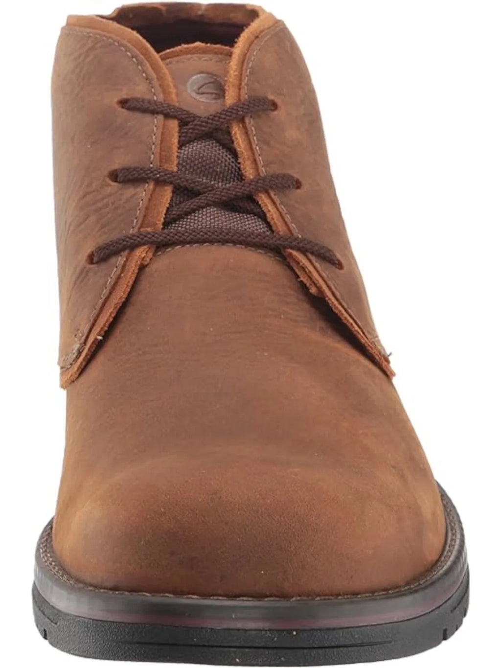 COLLECTION BY CLARKS Mens Brown Water Resistant Cushioned Removable Insole Morris Peak Round Toe Lace-Up Chukka Boots 8 W