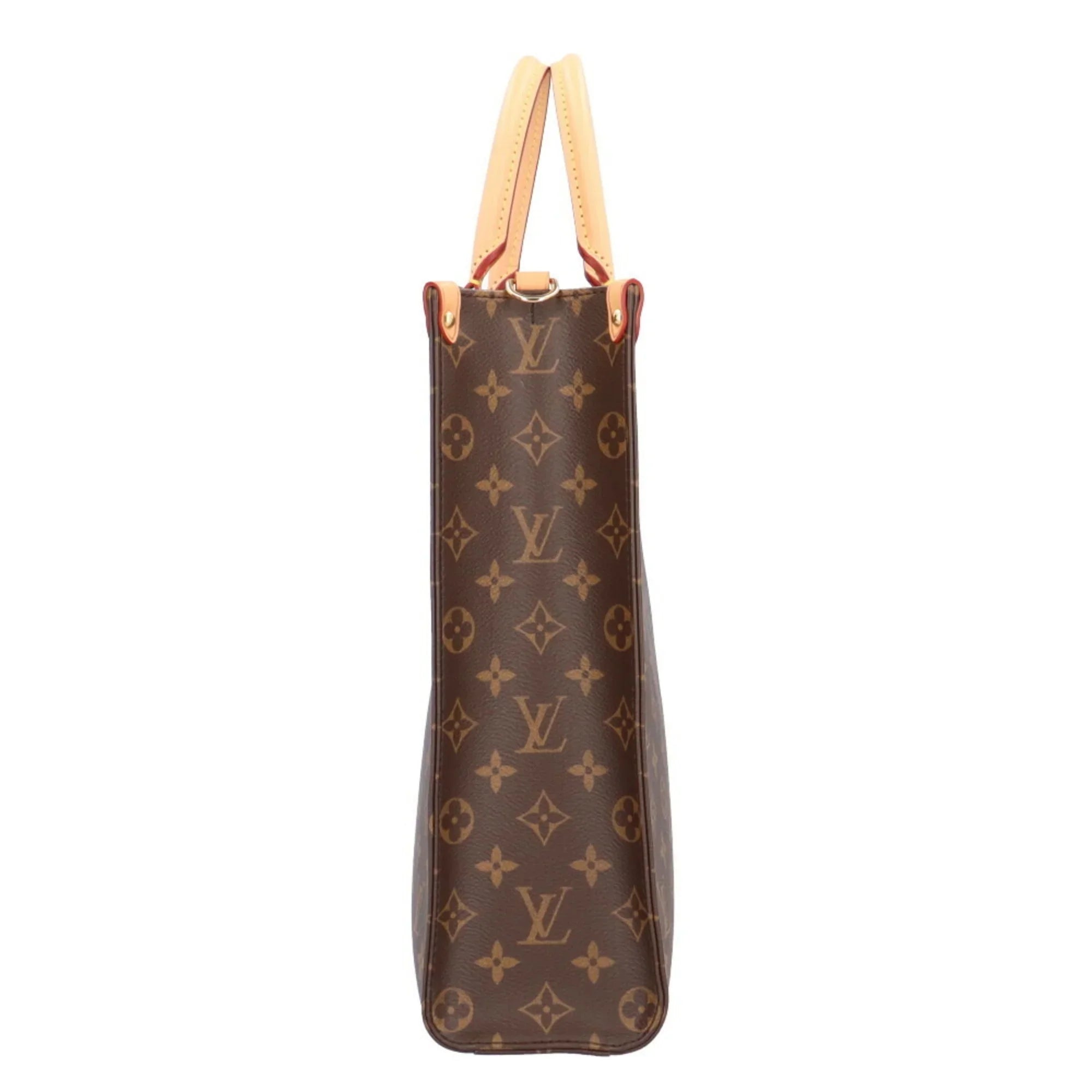Pre-Owned Louis Vuitton Sac Pla PM Monogram Shoulder Bag Canvas Brown Women's LOUIS VUITTON (Like New)