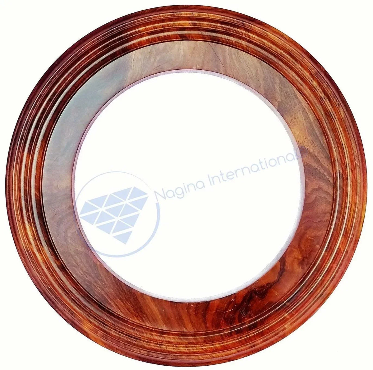 Nagina International Polished Handcrafted Wooden Base | Solid Hardwood Frame (24 Inches)