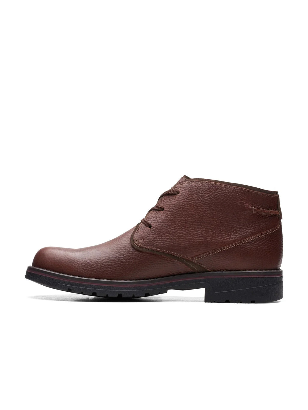 COLLECTION BY CLARKS Mens Brown Padded Removable Insole Water Resistant Morris Peak Round Toe Block Heel Lace-Up Chukka Boots 13 M