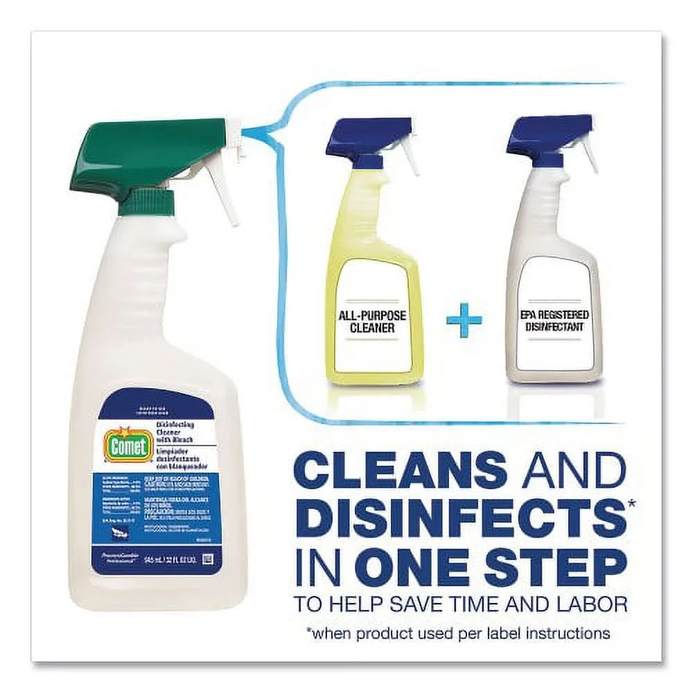 Comet Disinfecting Cleaner with Bleach, 1 gal Bottle