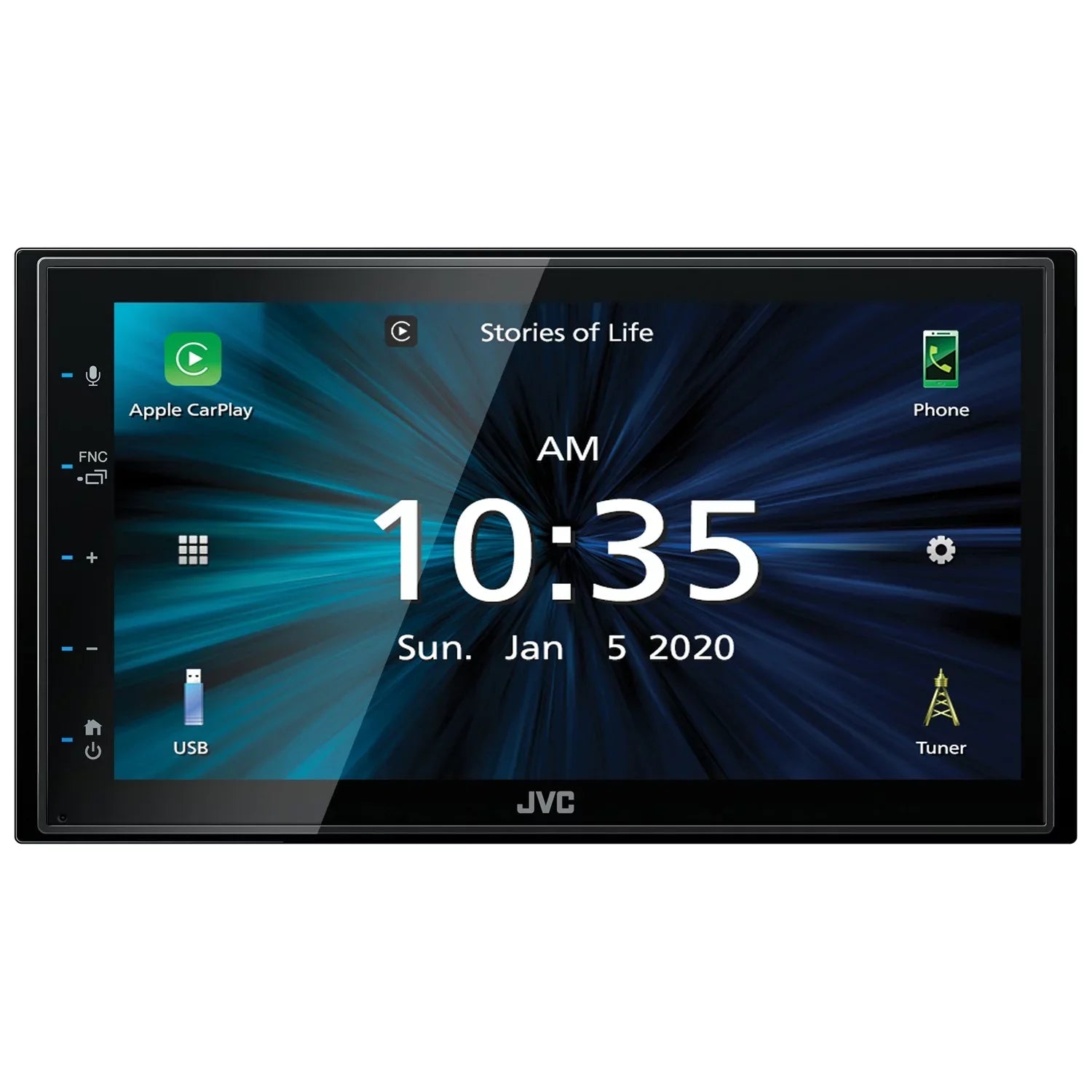 Restored Premium JVC Mobile KW-M56BT 6.8" Double DIN In-Dash All-Digital Multimedia Receiver with Bluetooth, Apple CarPlay, Android Auto, and SiriusXM Ready (Refurbished)