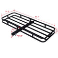 Dcenta Hitch Mount Cargo Carrier ,Rear Cargo Rack for SUV, Truck, Car,Luggage Basket Rack Fits 2"