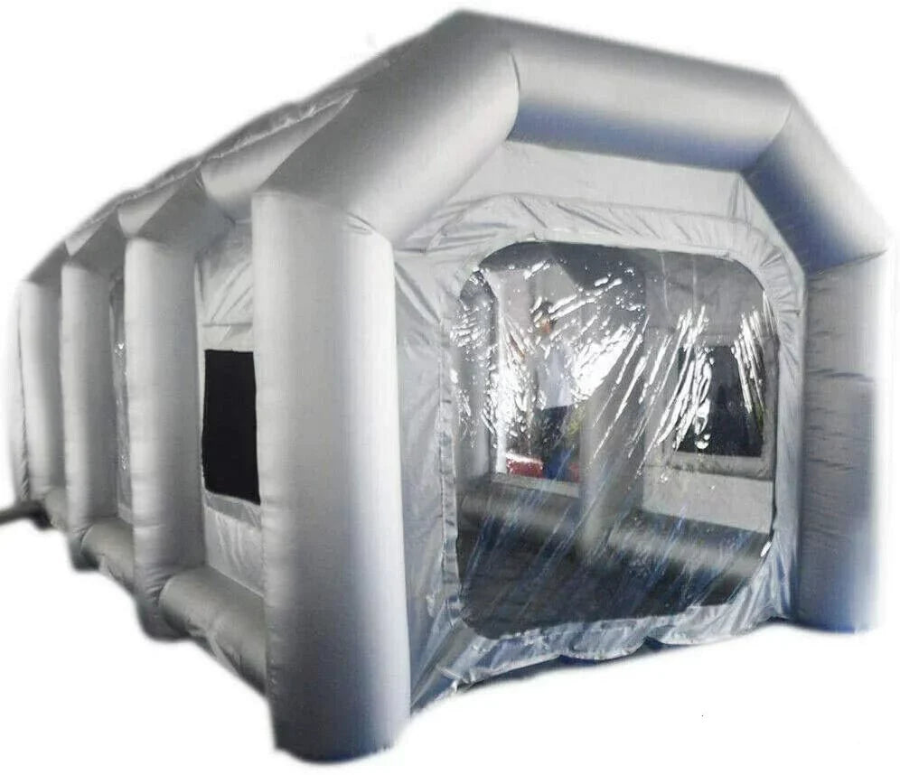 TFCFL Inflatable Paint Spray Booth Painting Tent w/ Air Filter System & Floor Mat