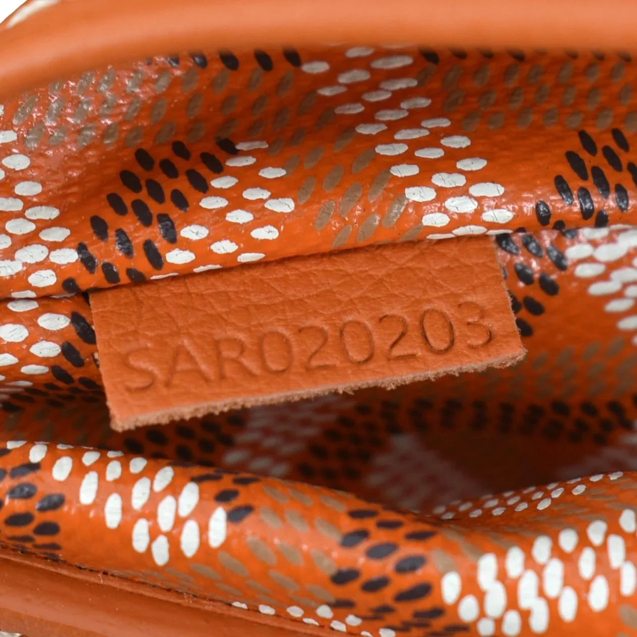 Pre-owned GOYARD Rouette Soft Canvas Shoulder Bag Orange