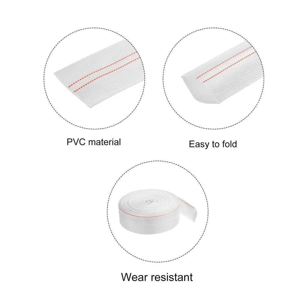 Lightweight Backwash Hose Lay Flat Reinforced Discharge PVC Hose 40mm ID 49ft for Swimming Pool