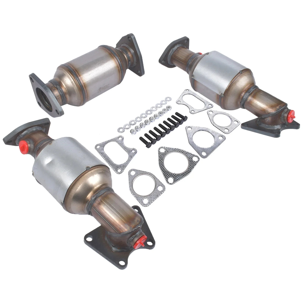 GELUOXI Catalytic Converters Set Replacement for 2005-2008 Honda Pilot 3.5L 45106-45107-45108