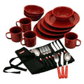 Coleman  24-Piece Enamelware Dish Set & Flatware