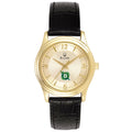 Women's Bulova  Gold/Black Belhaven Blazers Stainless Steel Watch with Leather Band