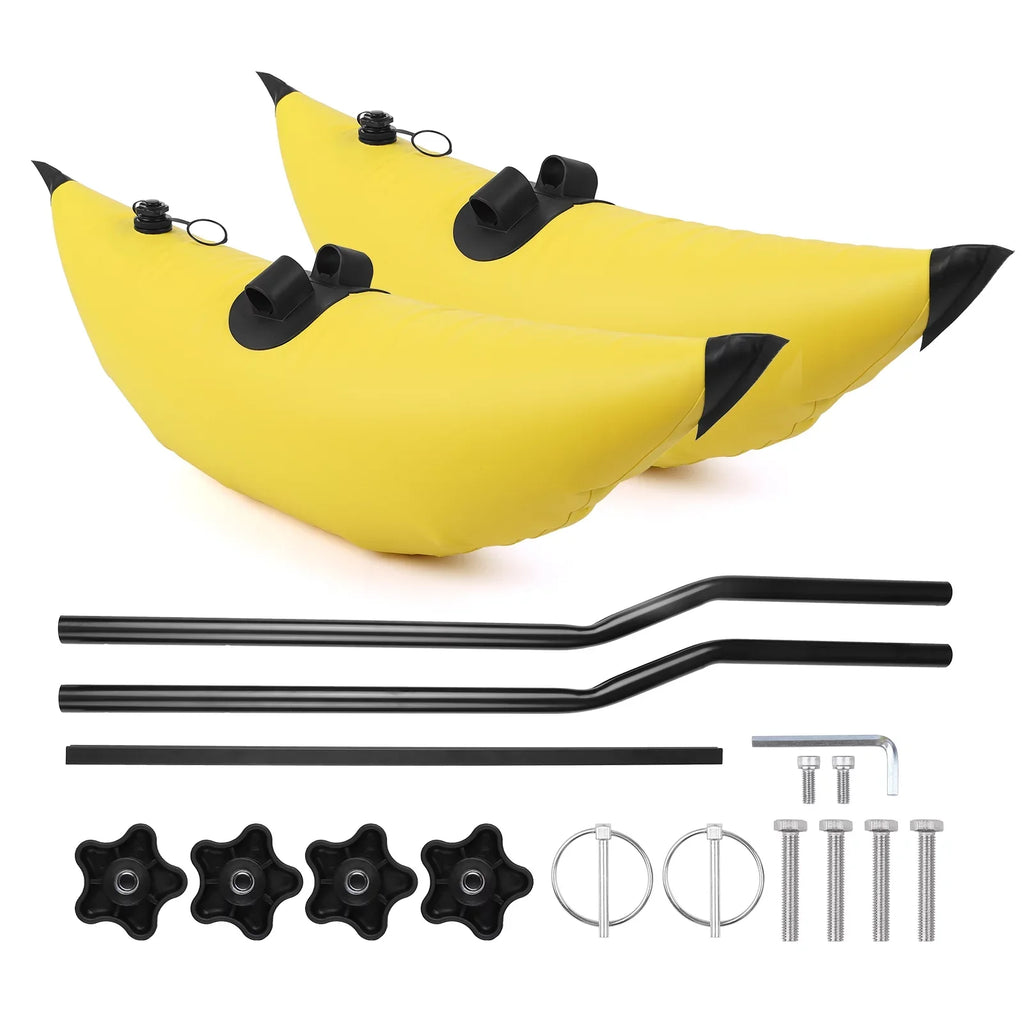 walmeck Kayak PVC Inflatable Outrigger Float with Sidekick Arms Rod Kayak Boat Fishing Standing Float Stabilizer System Kit