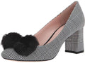 Kate Spade New York BLACK/WHITE Women's Carine Houndstooth Wool Shoes, US 5M