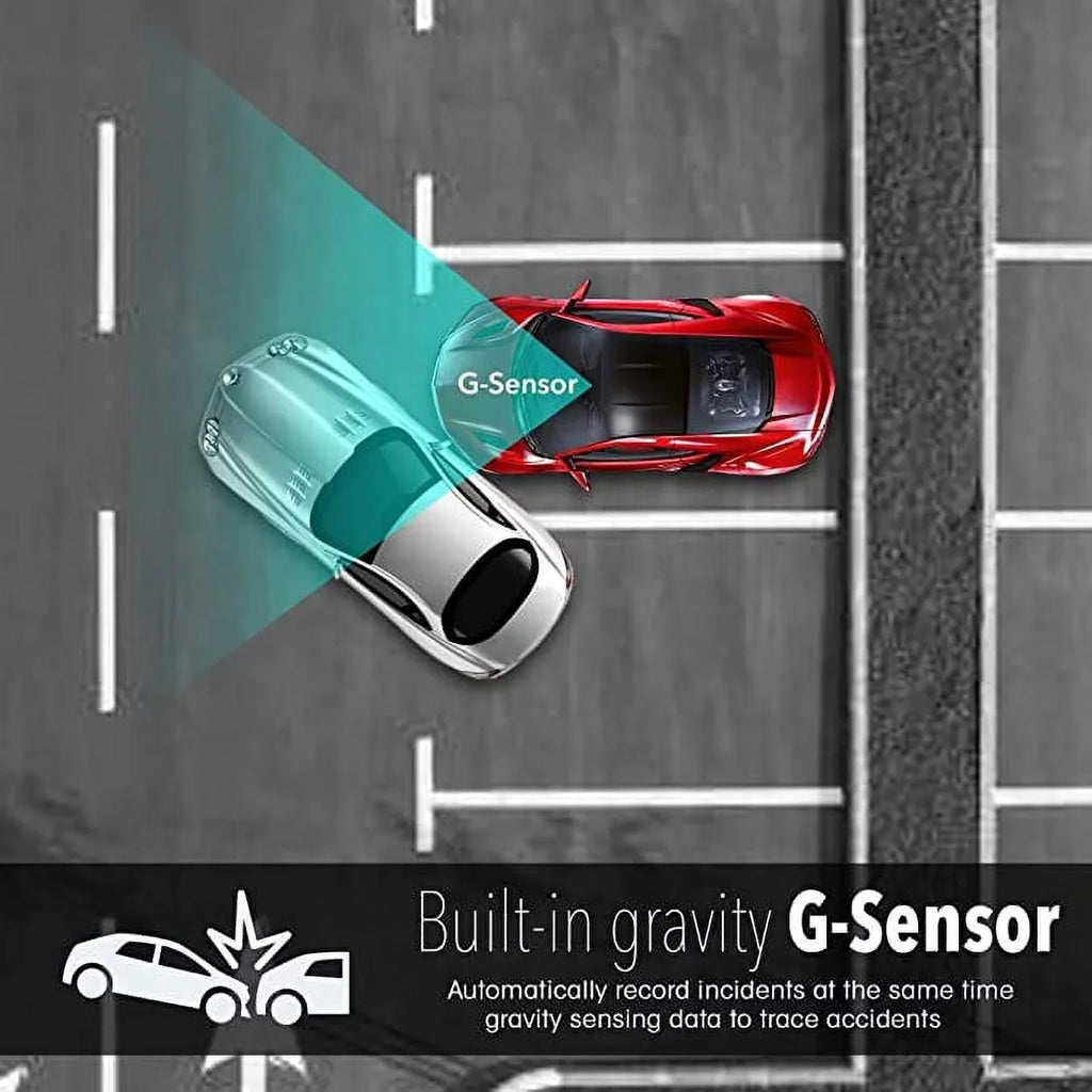 Pyle Dash Cam Rearview DVR Monitor 1.5” Digital Screen Rear View Dual Camera Video Recording System