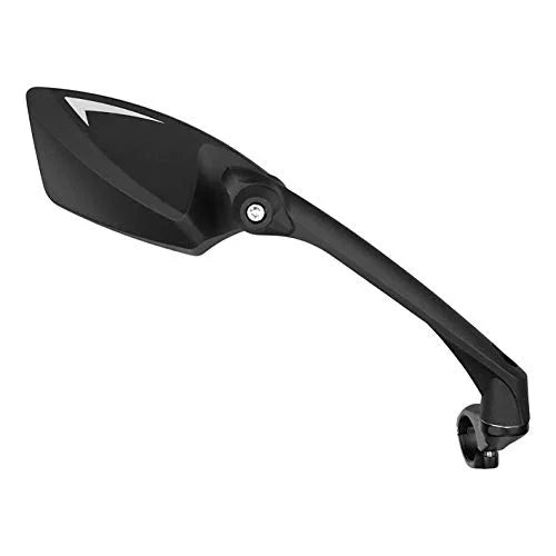 MEACHOW New Scratch Resistant Glass Lens,Handlebar Bike Mirror, Rotatable Safe Rearview Mirror, Bicycle Mirror, (Sliver Right Side) ME-006RS
