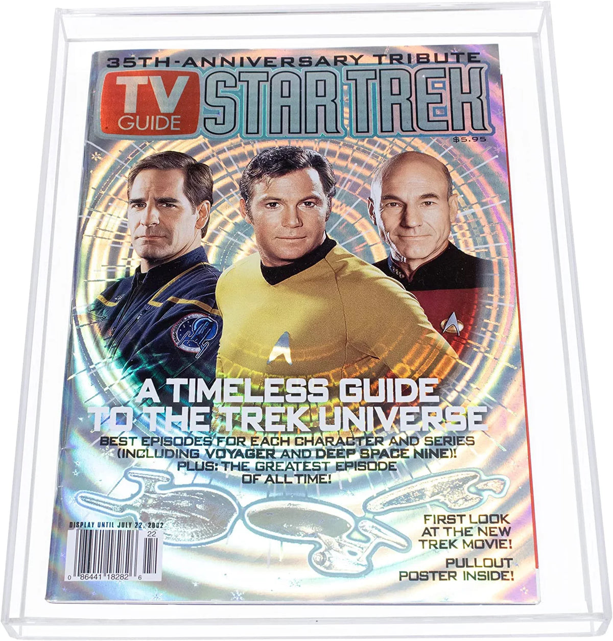 Better Display Cases Clear Acrylic Table Top Display Case for Collectible Magazine or Comic Book (A119)