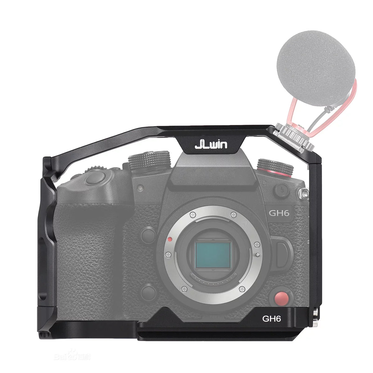 Dcenta  Camera Cage Compatible with Panasonic GH6 Aluminum Alloy Construction with Cold Shoe Mount and Extensive Threaded Holes