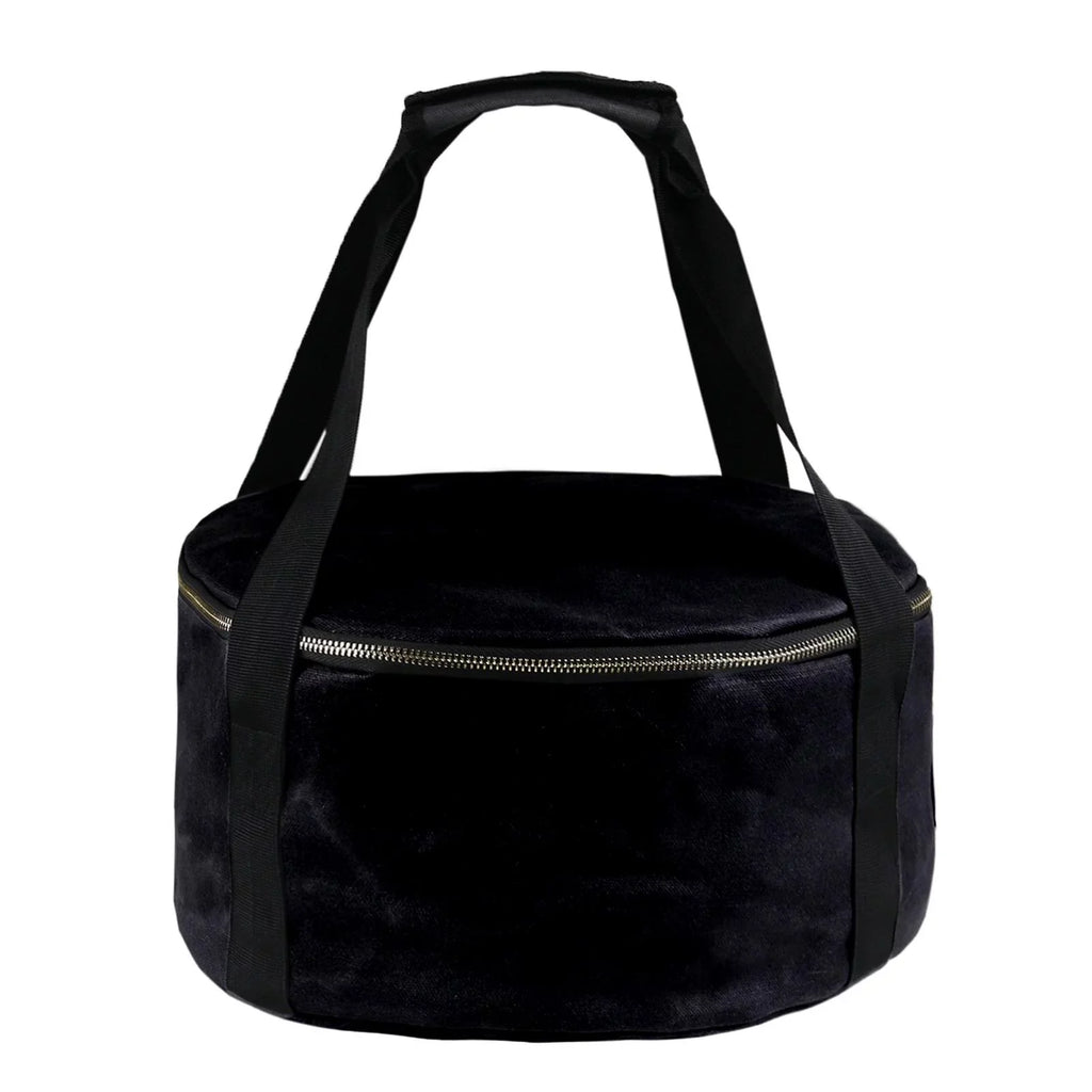 Durable Storage Bag Dutch Oven Container Cookware 12" Multipurpose Handbag Carry Bag for BBQ Camping ,Outdoor Activities ,Fishing Accessories - Black