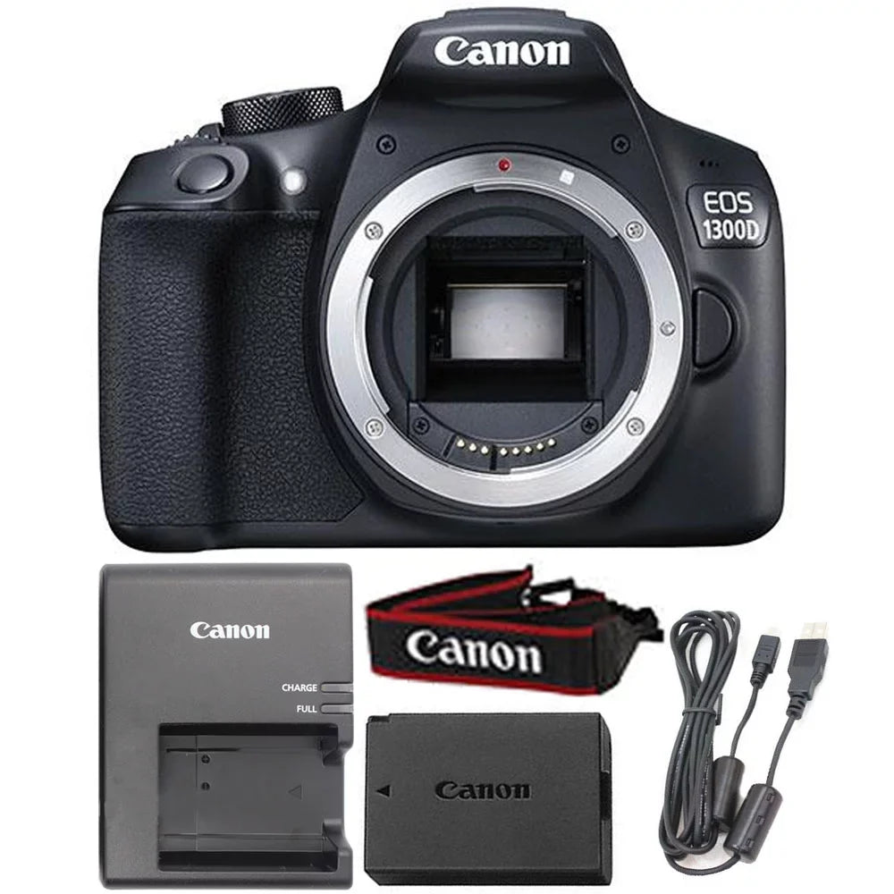 Canon EOS 1300D/T6 18MP DSLR Camera + 18-55mm Lens + 16GB Accessory Kit