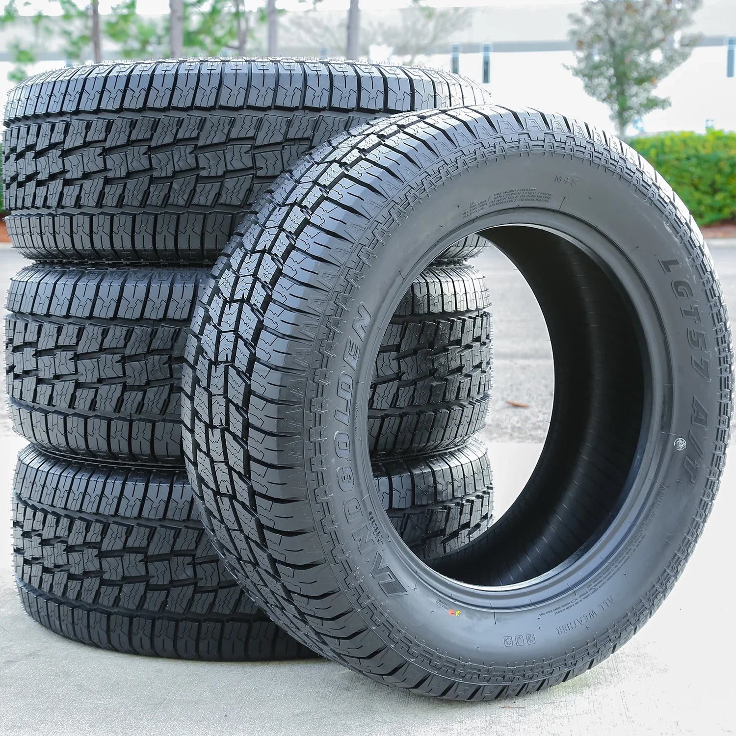 Set of 4 (FOUR) Landgolden LGT57 A/T LT 235/85R16 Load E 10 Ply AT All Terrain Tires