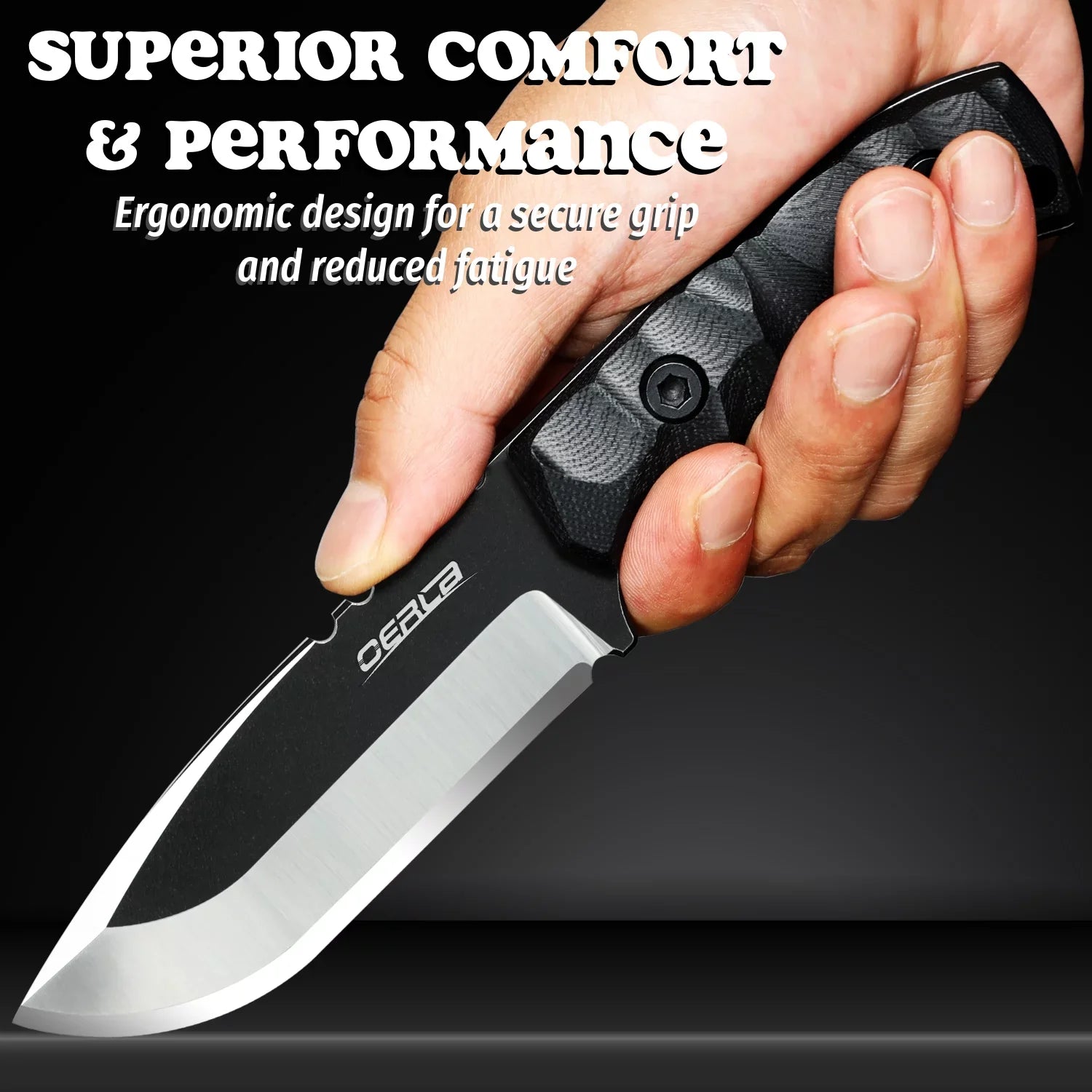 OERLA DE-0014 Fixed Blade Knife Full Tang Outdoor Camping Hunting Survival Knife