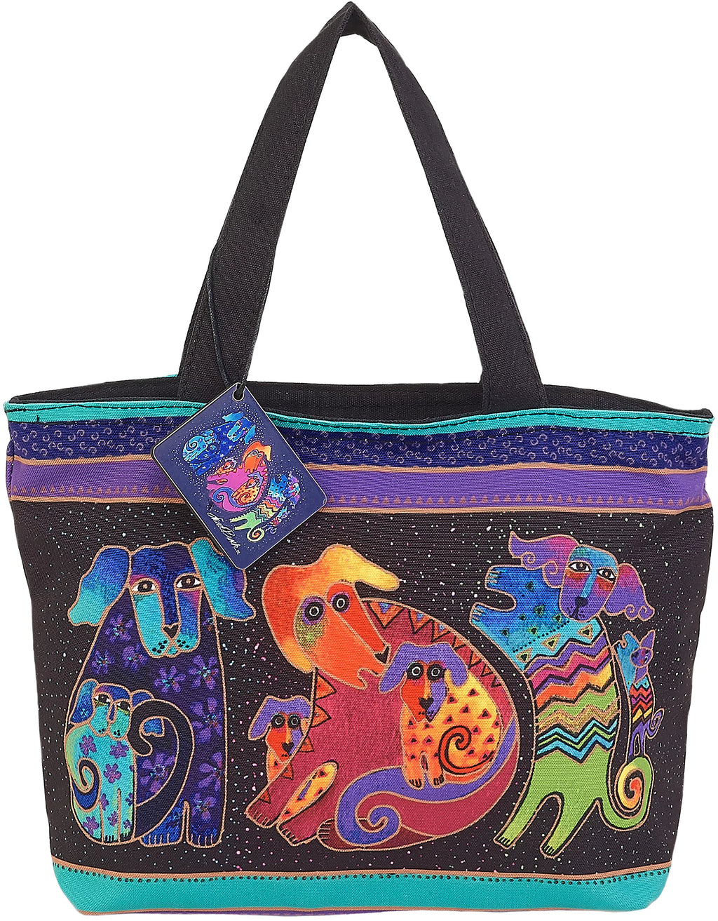 Shoulder Tote Zipper Top 18"X5"X15"-Dogs & Doggies