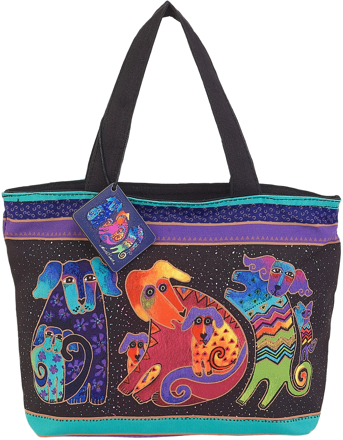 Shoulder Tote Zipper Top 18"X5"X15"-Dogs & Doggies