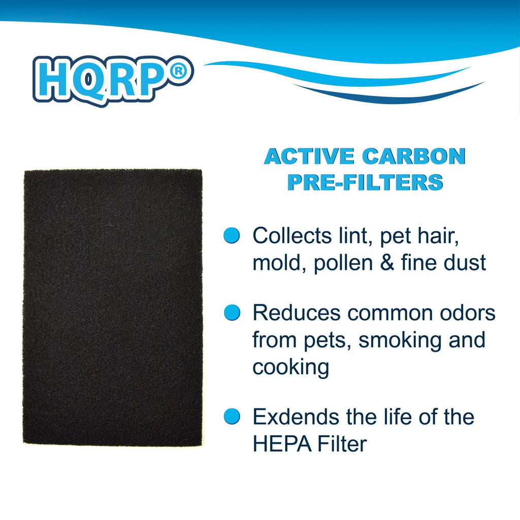 HQRP 8-Pack Carbon Filter C for Holmes HAP702, HAP706, HAP715, HAP716, HAP725, HAP726 Air Purifiers