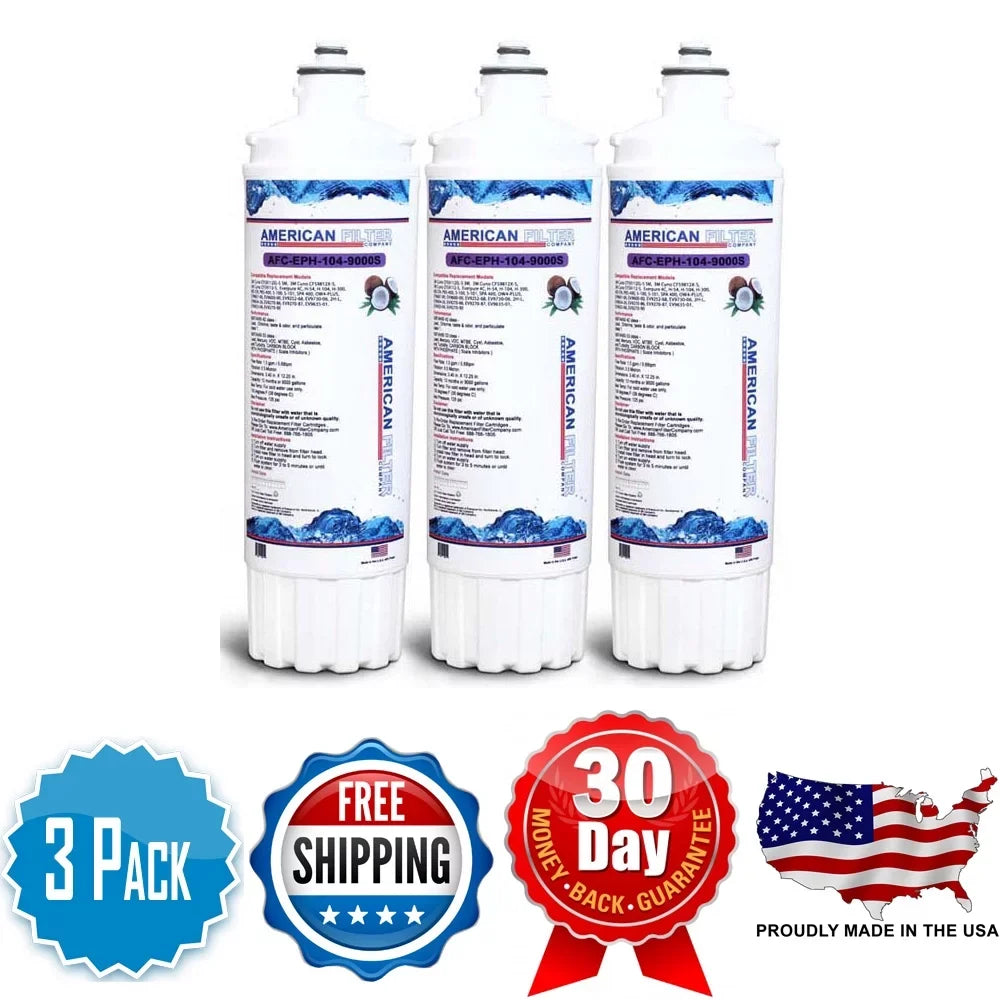 AFC Brand , Water Filters , Model # AFC-EPH-300-12000SK , Compatible with Pentair® Insurice Quad i4000 EV9325-04 - 3 Filters - Made in U.S.A.