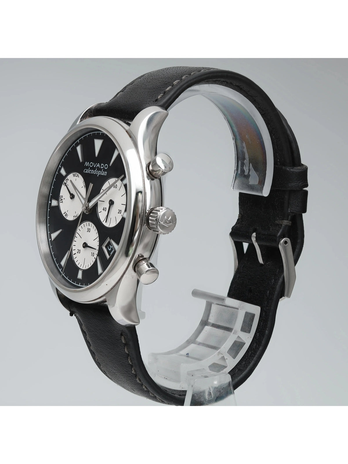 Movado Heritage Steel Black Dial Quartz Men Watch 3650005