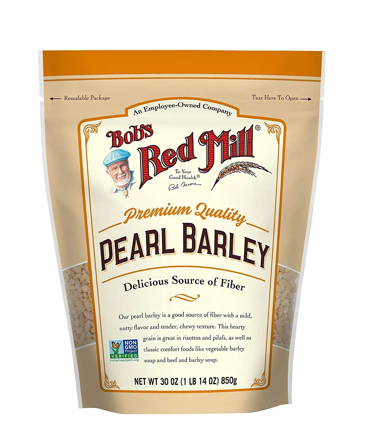 Bobs Red Mill Pearl Barley, 30 Ounce (Pack of 4)
