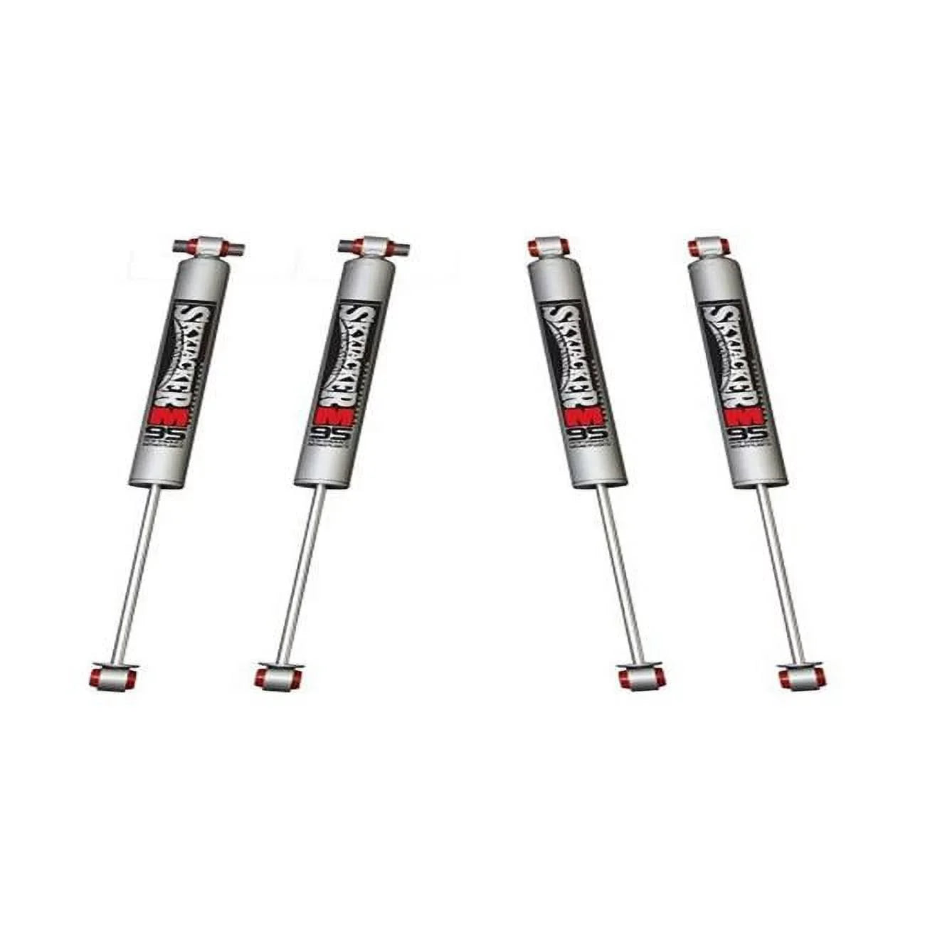 Front & Rear M95 Monotube Shocks Component Box for 2020-2022 Jeep Gladiator, Black