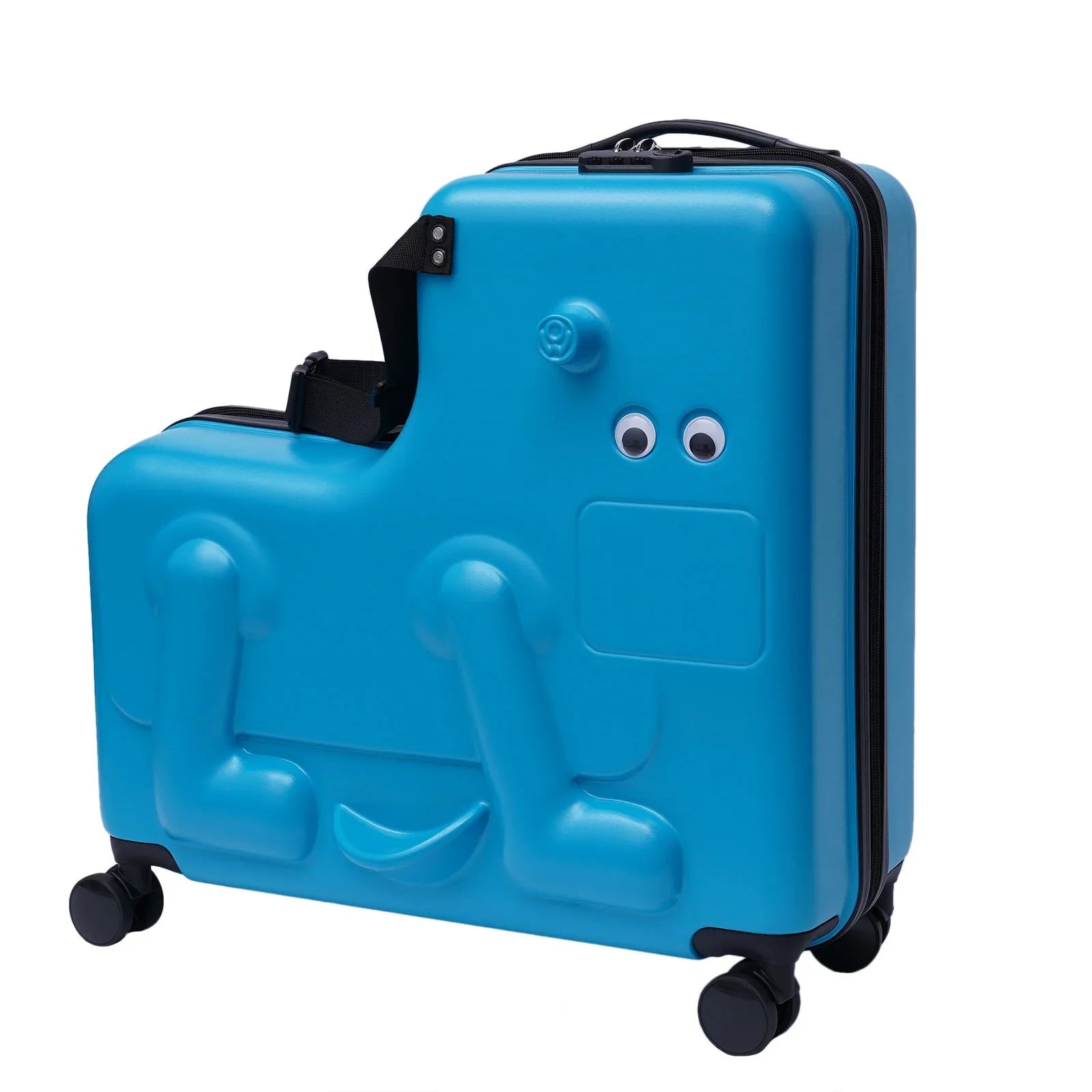 Wuzstar 24" Kid's Ride-on Travel Suitcase Portable Universal Wheel Waterproof Luggage,ABS+PC Aged 4-12 Years