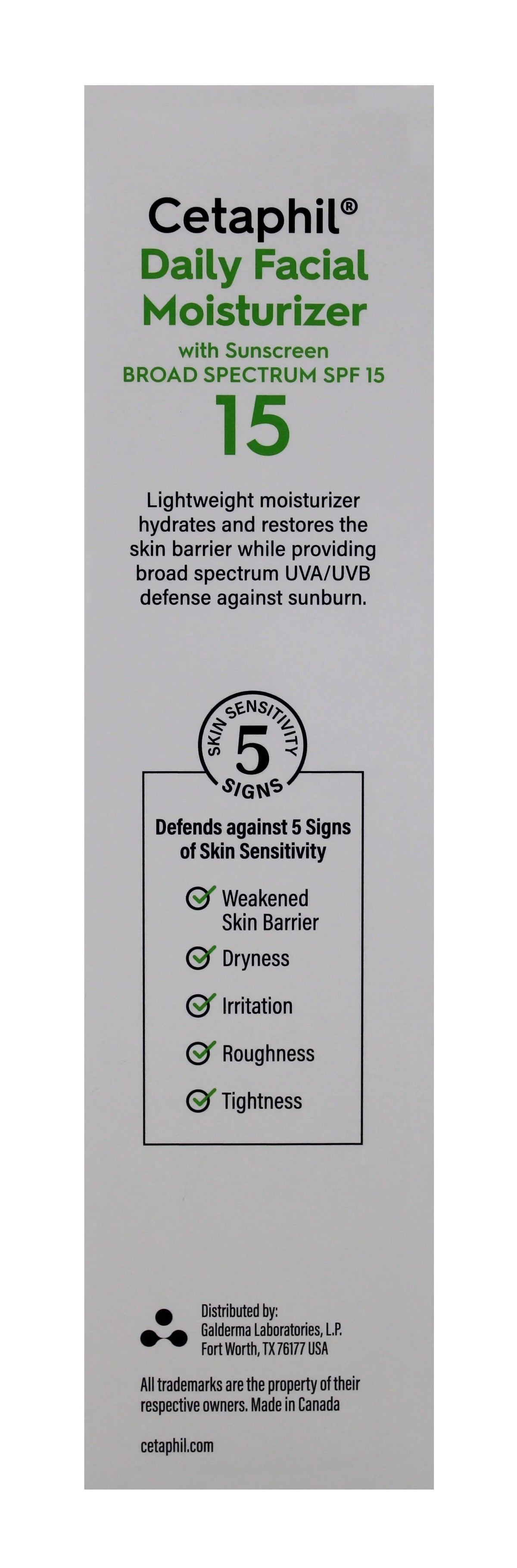 Cetaphil Daily Facial Moisturizer, SPF 15, Fragrance Free - 4 fl oz