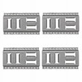 SNAP-LOC Fast-Track E-Track 8 Inch 4-Pack USA Galvanized Steel Horizontal Vertical, Logistic Tie-Down for Pickups, Trucks, Trailers
