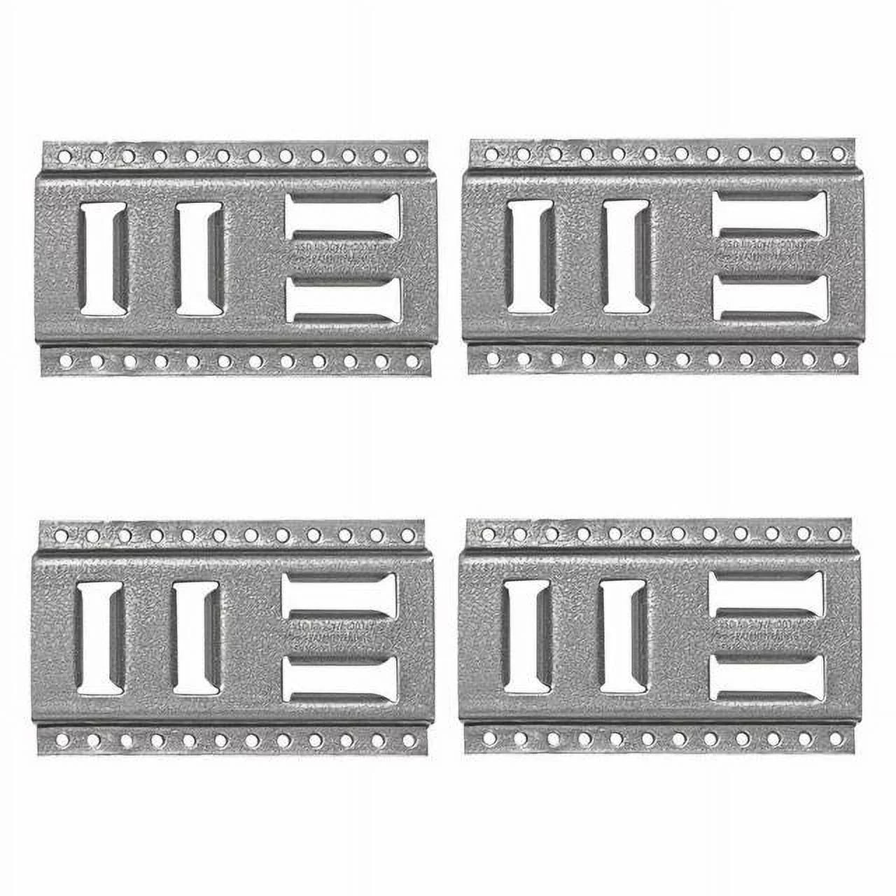 SNAP-LOC Fast-Track E-Track 8 Inch 4-Pack USA Galvanized Steel Horizontal Vertical, Logistic Tie-Down for Pickups, Trucks, Trailers