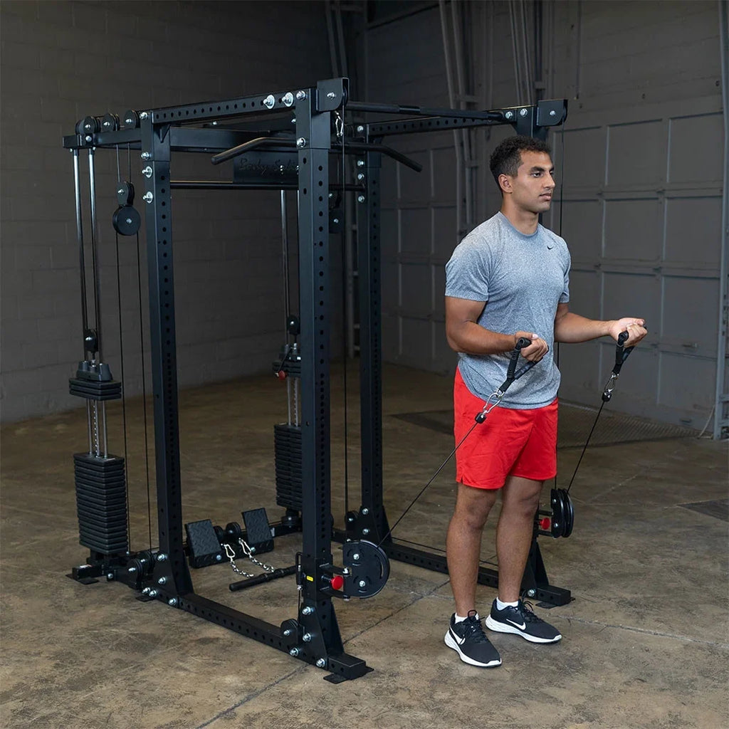 Body-Solid Functional Trainer Attachment with Weight Stacks