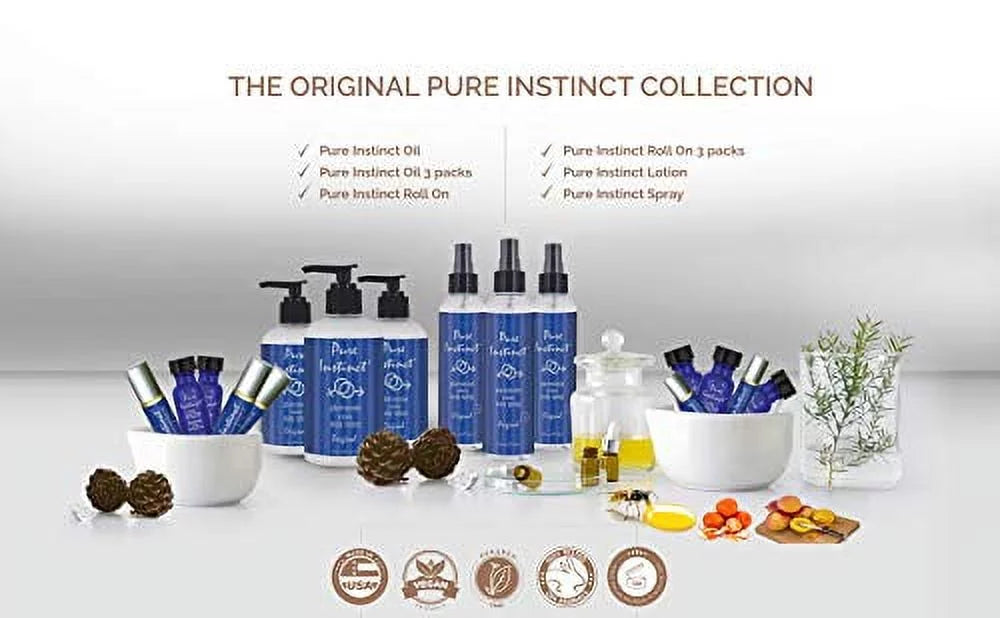 Pure Instinct Roll-On - The Original Pheromone Infused Essential Oil Perfume Cologne - Unisex For Men and Women - TSA Ready