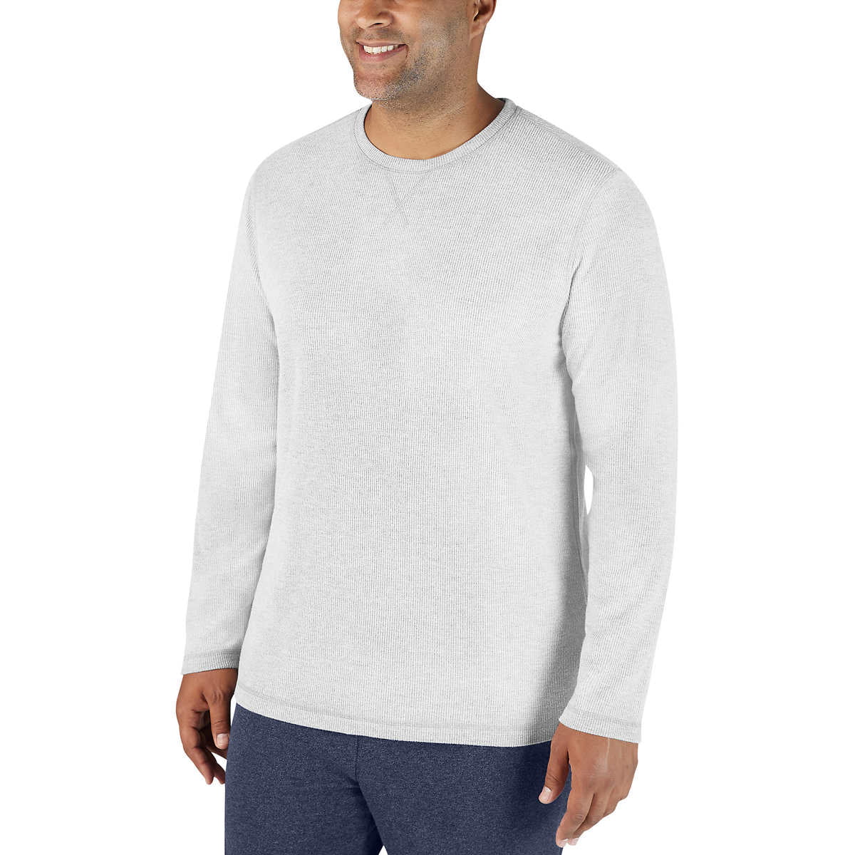 Eddie Bauer Men’s Top & Bottom Lounge Sleepwear Pajama Set, Gray/Blue, XL