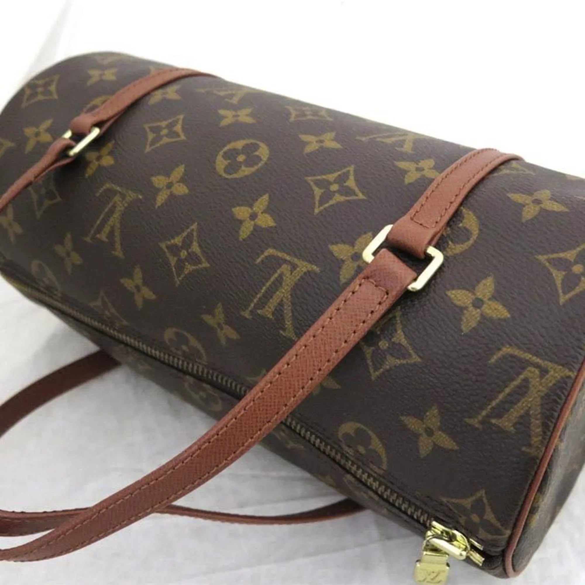 Pre-Owned Louis Vuitton LOUIS VUITTON Handbag Monogram Papillon Canvas Brown Women's M51366 (Good)
