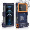 UrbanX Professional [15m/50ft] Swimming Diving Surfing Snorkeling Photo Video Waterproof Protective Case Underwater Housing for Oppo F7 And all Phones Up to 6.9 Inch LCD with Lanyard