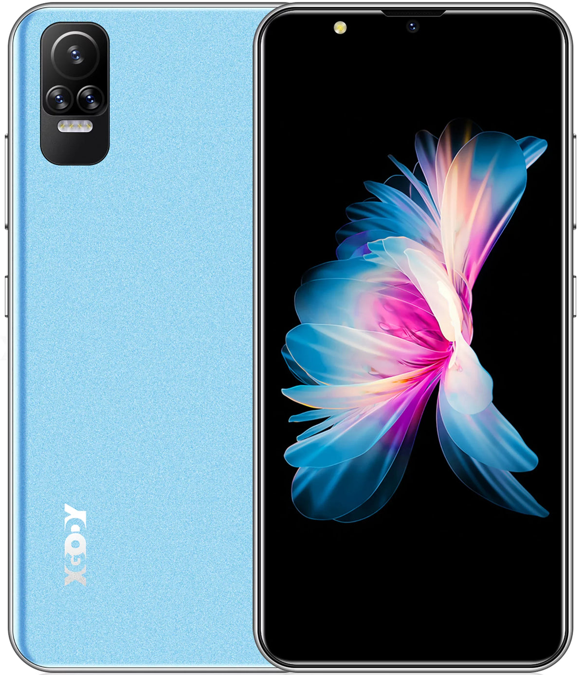 Refurbished Xgody XGODY-V40 Cell Phones V40 6.1 Inch 4G Smartphones Android 10.0 OS Face ing Blue 2 GB 5 (MP) Megapixels