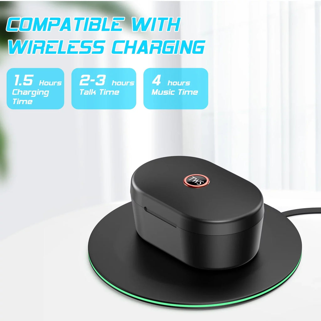 UX923 Wireless Earbuds Bluetooth 5.0 Sport Headphones Premium Sound Quality Charging Case Digital LED Display Earphones Built-in Mic Headset for Meizu Pro 7 Plus